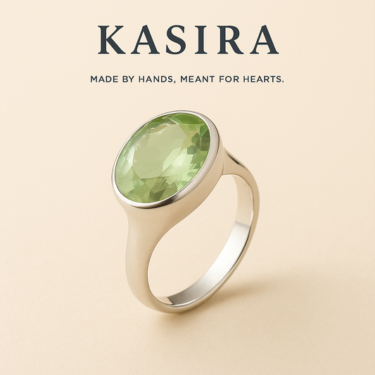 Green Amethyst Ring