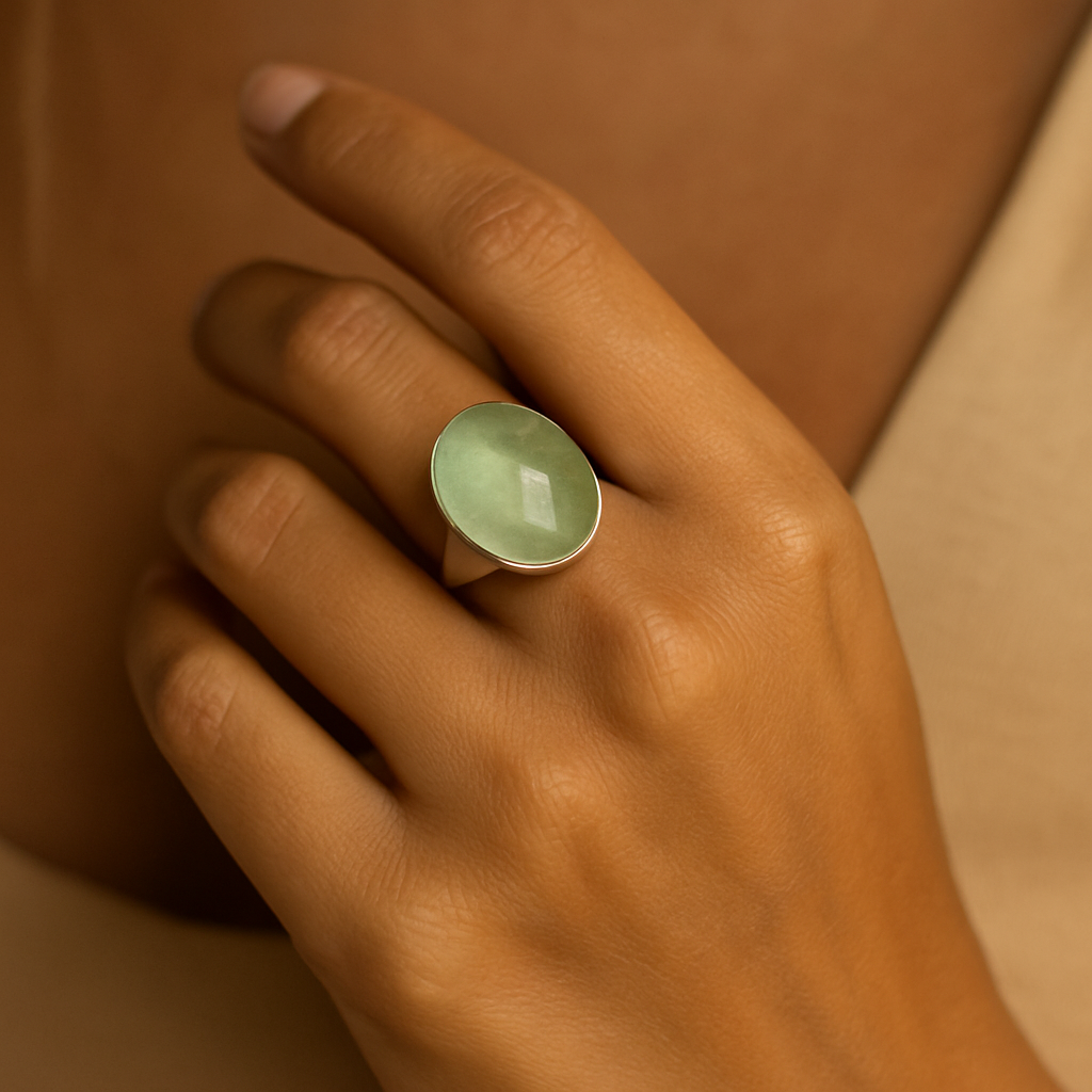 Green Amethyst Ring